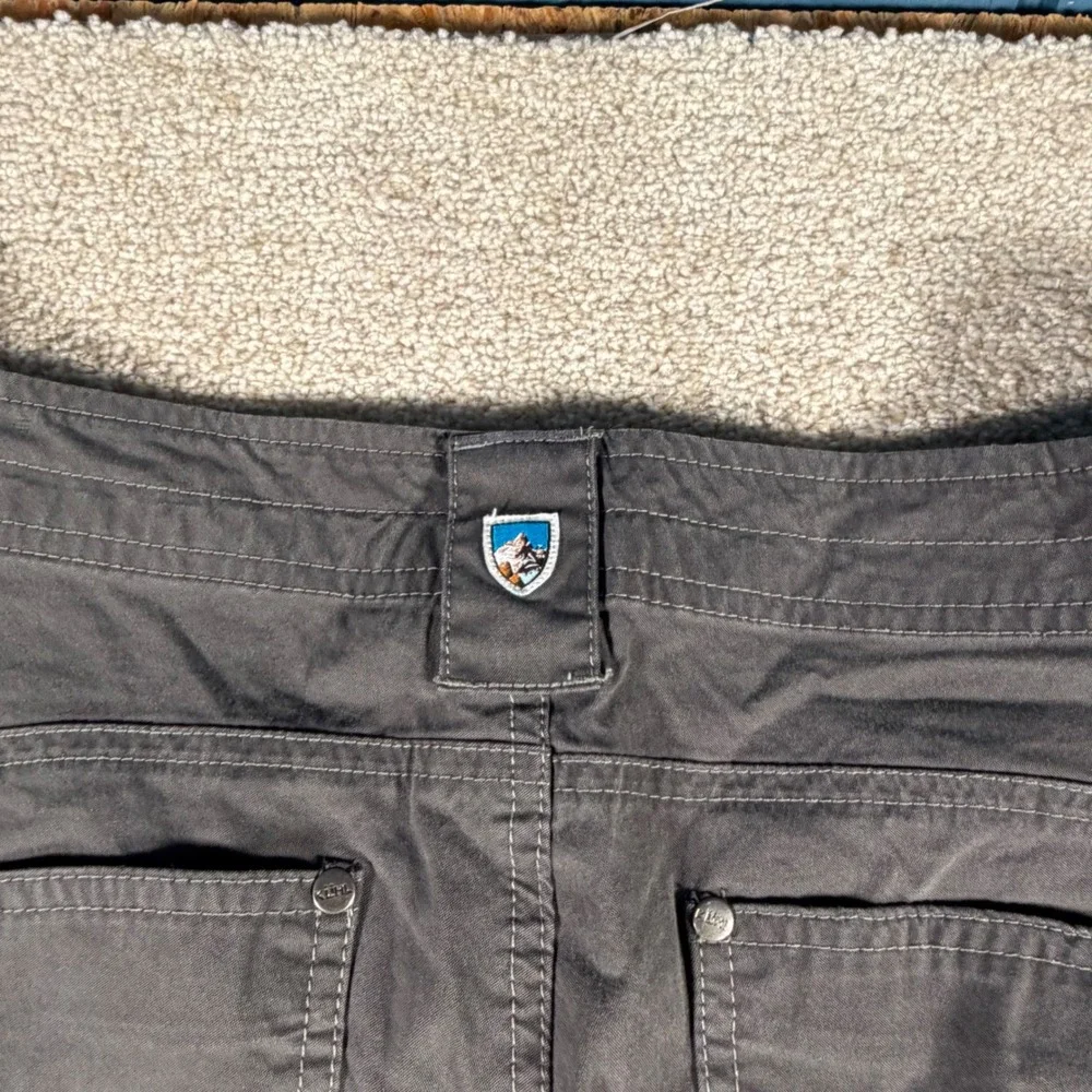 Kuhl Hiking Pant Women 12 REG 34x30) Gray Articulated Knee‎ Straight Utility